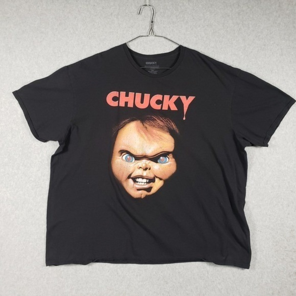 Chucky Child's Play‎ Horror Movie Graphic T-Shirt Black Mens Size 3XL